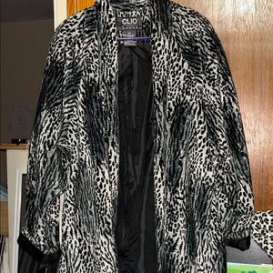 Clio Black and Gray Patterned Jacket